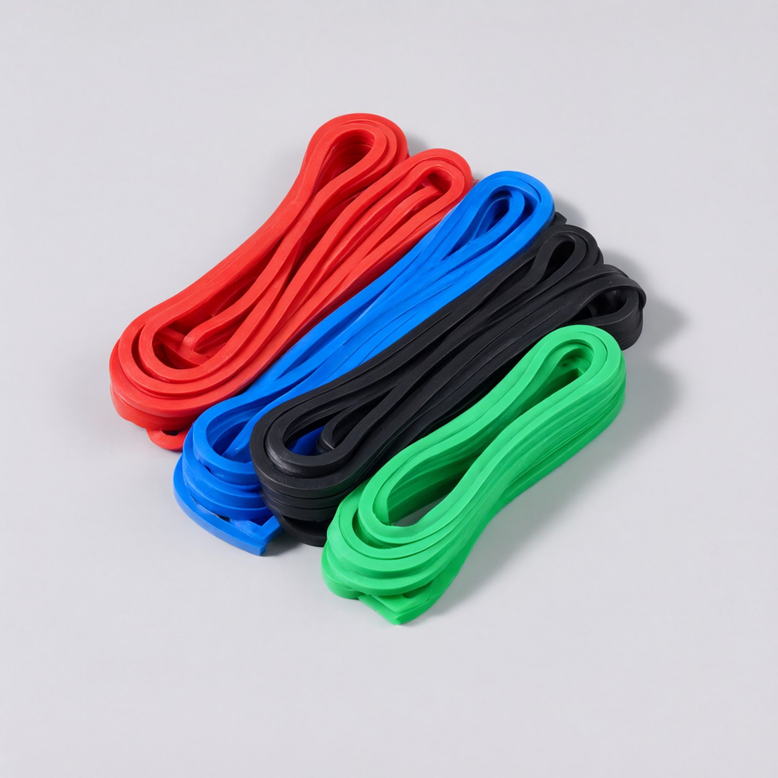 Illustrative photo of colorful loop resistance bands